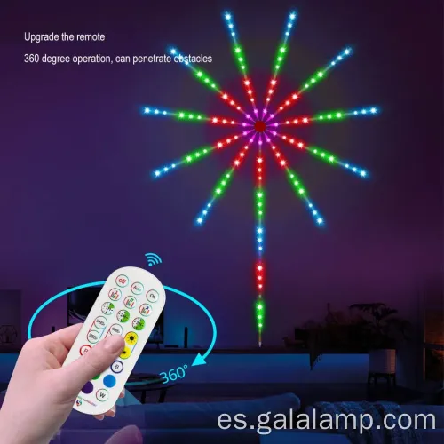 Firos de fuegos artificiales LED de color dinámico para espacios de vida